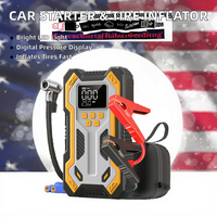 Démarreur de voiture 1500A 12V, capacité de la batterie 20000mAh, chargeur, lumière d'urgence LED, booster de batterie, démarreur de saut, certifié CE, aluminium