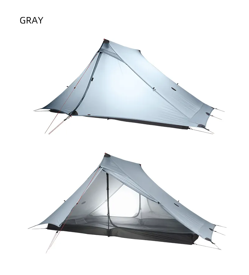 3F LanShan 2 Pro Outdoor Light Weight Camping Professional 20D Nylon Both Sides Silicon Hiking Tent Ultralight 2 Person