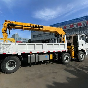 Camion-grue télescopique Shacman H3000 de 14 tonnes 8x4, camion-grue lourd avec fonction de forage - Product Image 4