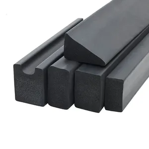 The Supply Of High Temperature Resistant Solid Silicone Rubber Foam Rubber Strip Sound Insulation Seal Round Foam Strip