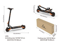 KUGOO LX9+ Trottinette Électrique Pliable Rapide, Grande Autonomie 70 KM, Moteur Puissant 650W, Haute Vitesse 50 KM/H