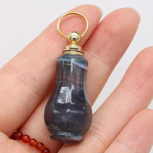 Hongzhuo - Colgante de Cristal Natural de Alta Calidad con Gotero para Perfume y Aceites Esenciales, Ideal para Regalo - Product Image 3