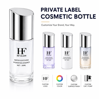 Flacon cosmétique vide personnalisable en usine, pour crème solaire éclaircissante et fond de teint, avec pompe à lotion, pour emballage de 30 ml
