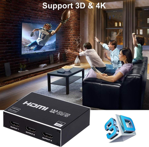ตัวแยกสัญญาณ <span class=keywords><strong>HDMI</strong></span> <span class=keywords><strong>1x3</strong></span> 1 เข้า 3 ออก 4K 3D กล่องกระจายสัญญาณเสียงและวิดีโอ <span class=keywords><strong>HDMI</strong></span> รองรับความละเอียด 4Kx2K สำหรับ HDTV STB DVD PS3 เกม - Product Image 2