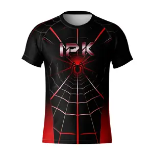 Tissu en polyester imprimé personnalisé confortable à séchage rapide série Spider-Man super-héros mode décontractée T-shirt pour hommes - Product Image 1
