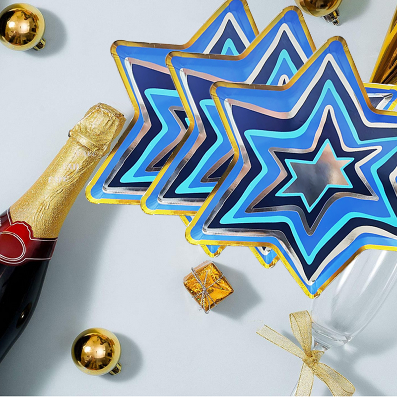 Star Shape Custom Printed Paper Plates High Quality Party Paper Plates Disposable Bowls Paper Plates