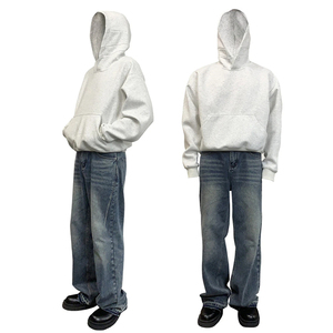 Custom Heavyweight 420gsm Knitted Cotton Regular Fit Winter Men's Hooded <strong>Hoodies</strong> with Digital Printing &amp; Embossed Design - Product Image 6