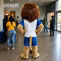 Costumes de mascotte de football Lion en EVA fiables Shengye pour les compétitions sportives et le cosplay animal