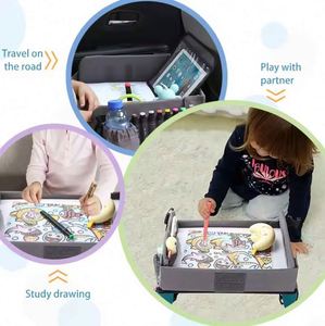 Free Sample Hot Selling Kids Travel Play Tray <b>Toddler</b> Car Organizer Storage <b>Bag</b> Portable Traveling Tray for Children - Product Image 3