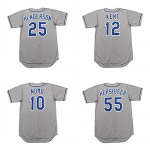 Maillots de baseball rétro des années 1999-2006 MATT KEMP HIDEO NOMO JEFF KENT SHAWN GREEN <span class=keywords><strong>PAUL</strong></span> LODUCA OREL HERSHISER Cousus S-5XL - Product Image 1