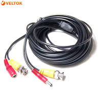 Venta al por mayor 20m Cctv Coaxial Bnc + DC Cable de alimentación Otros accesorios de cámara para cámaras analógicas