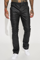 Pantalon sur mesure pour homme, coupe slim, style bootcut, effet empilé, skinny, évasé, enduit