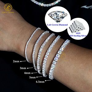 Alta calidad D VVS1 Moissanite diamante tenis cadena collar pulsera precio al por mayor con certificado GRA - Product Image 4