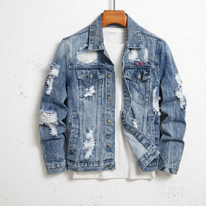 Top Fashion Men Jackets New Latest Hot Selling Fancy Casual Classic Breathable Plus <b>Denim</b> <b>Coat</b> Jeans Men Jacket - Product Image 1