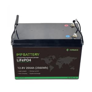 12V 200Ah LiFePO4 batterie agli ioni di litio 24v 36v 48v 100ah Bms batteria integrata al litio ferro fosfato per RV - Product Image 1