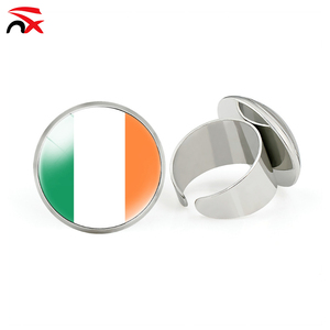 2026 Football Fan European Countries National <strong>Flags</strong> Metal Rings with Adjustable Openings Promotional Gift - Product Image 2