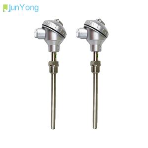 Fábrica Projetada <span class=keywords><strong>Sensor</strong></span> De Temperatura PT100 Termopar RTD Sonda De Aço Inoxidável 201 Transmissor Fio Fixo para Água Óleo - Product Image 2