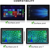 Pour Microsoft Surface Pro 3 4 tablette sans fil rétro-éclairage pavé tactile clavier pour Surface Pro 7 5 6 turc russe arabe clavier