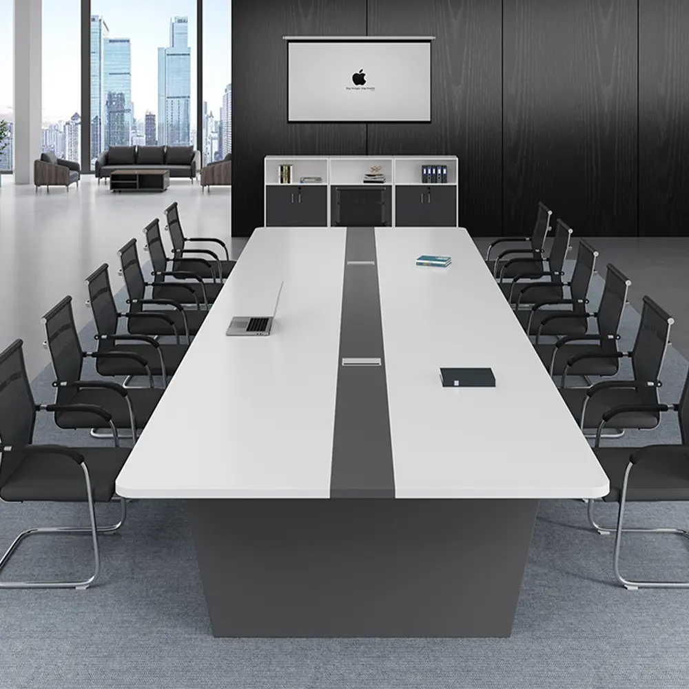 Современный дизайн, стол для собраний, высококачественный стол для встреч, роскошный деревянный стол для совещаний на 12 и 20 человек, стол для совещаний