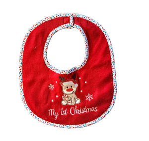 Ensemble <span class=keywords><strong>de</strong></span> bavoir et <span class=keywords><strong>de</strong></span> <span class=keywords><strong>bonnet</strong></span> en polaire pour bébé JMT <span class=keywords><strong>Premier</strong></span> Noël - <span class=keywords><strong>Mon</strong></span> <span class=keywords><strong>premier</strong></span> Noël Fabriqué en Chine - Product Image 6