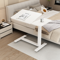 Escritorio para oficina en casa, mesita de noche, mesa para computadora portátil, mesa para computadora portátil con elevación neumática, escritorio de doble propósito