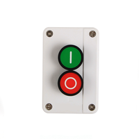 Station de commande industrielle IP41 XAL-B213 B213 avec bouton-poussoir et boîtiers, tête ronde rouge 1NO 1OFF