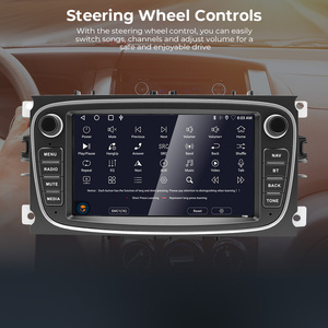 เครื่องเล่นมัลติมีเดีย Android 14 รุ่นที่ดีที่สุด รองรับ GPS WiFi Carplay สำหรับรถยนต์ Ford Focus 2 ปี 2008-2011 S-Max Mondeo Galaxy C-Max วิทยุติดรถยนต์ - Product Image 3