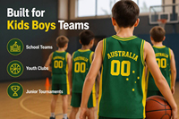 Ensemble d'uniformes de basketball personnalisés pour adolescents – Maillot de basketball vert et jaune par sublimation pour équipes de jeunes, vente en gros pour clubs juniors