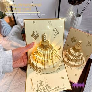 Tarjeta de Felicitación 3D Personalizada para Cumpleaños con Música y Luz, Regalo Sorpresa, Venta al Por Mayor - Product Image 4