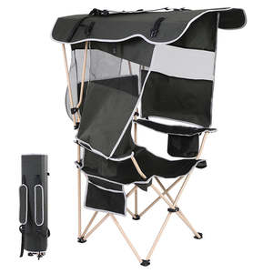 Chaise de plage pliable en aluminium légère et portable, pour le camping et la pêche, utilisation en extérieur - Design moderne, chaise pliante extérieure - Product Image 2