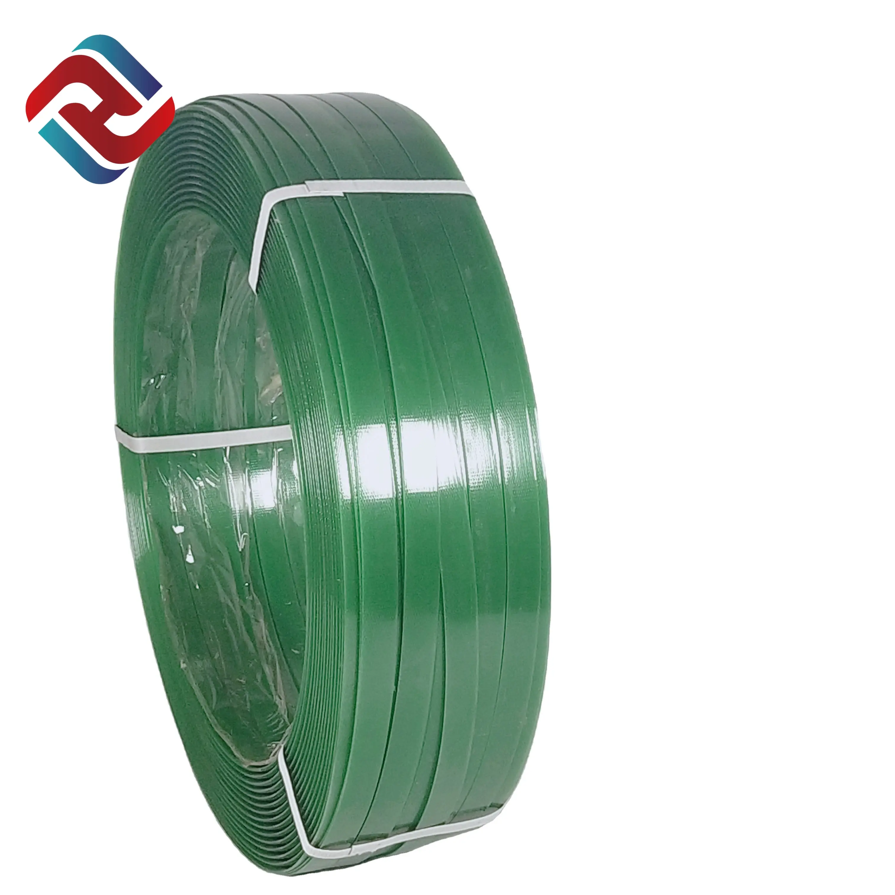 Kualitas tinggi kemasan manual tali hewan peliharaan hijau untuk bahan bale bekas
