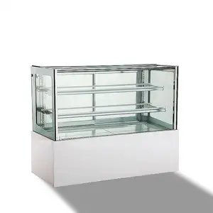 Arch Design Coffee Shop Cake Glass Display Cabinet Showcase Electric Cake Display Chiller For Sale