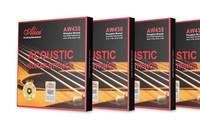 Senar Gitar Akustik AW438 Alice Hexagonal Steel Core Multi-Layer Phosphor Bronze Winding Nano Aksesoris Alat Musik