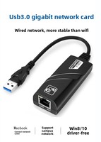 Adaptador USB 3.0 a RJ45 Gigabit Ethernet, Tarjeta de Red Externa con Cable de 1000 Mbps