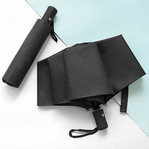 Wholesale Market Prices Black Coating Frame Customable logo Printed Automatic 3 Foldable <b>Umbrella</b> - Product Image 3