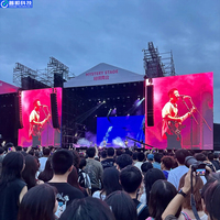 Écran LED d'extérieur P3.91 P4.81 pour location, armoire d'affichage incurvée pour scène, mur vidéo pour tournée de concerts