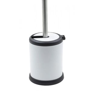 מברשת שירותים נירוסטה עם מכסה שירותים מברשת ניקוי מחזיק סט עומד מוברש - Product Image 2