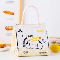 Sac isotherme à motif de dessin animé Kawaii, doublure en aluminium, sac isotherme portable pour femmes et étudiants