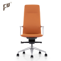 Chaise de bureau de luxe en cuir véritable, fourniture d'usine, pour le patron