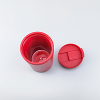 Mini Taza de Café de Acero Inoxidable, Linda, con Interior de Plástico, Termo de Viaje