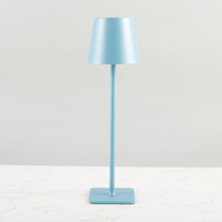 Lampe de table LED tactile sans fil rechargeable, noir mat et blanc, minimaliste, pour chevet, chambre, bureau, base carrée, lumière chaude, décoration