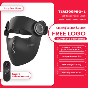 IDEATHERAPY Kabellose 3D-Beauty-Laser-Maske mit Sprachaktivierung, 4-in-1-Chips, <span class=keywords><strong>LED</strong></span>-Rotlicht, Gesichtsmaske aus Silikon für Rotlichttherapie - Product Image 4