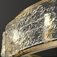 Lustres modernes de luxe léger pour salons, escaliers, salles à manger, hôtels. Lampes en cristal et en cuivre, fabrication sur mesure directe d'usine.