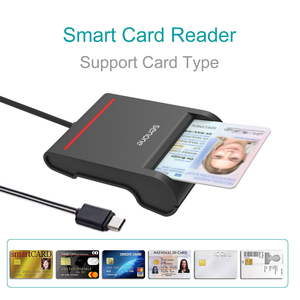 Lector de Tarjetas Inteligentes USB C Plug and Play, Lector de Tarjetas EMV ATM CAC ID IC, Escáner de Tarjetas de Crédito para Uso en Banca, Gobierno y Oficinas - Product Image 3