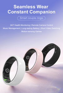 Anneaux intelligents personnalisés OEM pour couples, pour hommes et femmes, en céramique R12, suivi de la forme physique avec moniteur de fréquence cardiaque, oxymètre de sang, contrôle gestuel - Product Image 6