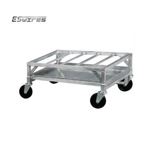 Carro de acero móvil fácil y duradero de metal rodante completamente soldado para almacén - Product Image 3