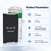 Serrure de casier de meuble de salle de sport, serrure à carte RFID, panneau magnétique, loquet électronique, clavier tactile, serrure de placard à carte à glissière