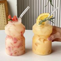 Tasse en verre borosilicaté en forme de gourde mignonne simple et créative