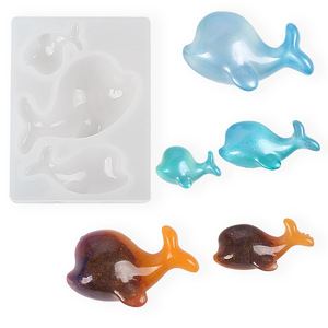 Moule en silicone Dauphin pour résine époxy et pâtisserie, outil artisanal thème océan 50-1542-D - Product Image 5