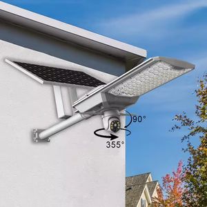 Lampione Solare con Pannello Solare 6V 42W, Batteria Integrata da 40Ah, Telecamera 4G AOV, 1 Lente per Esterni e Visione Notturna a Colori - Product Image 6